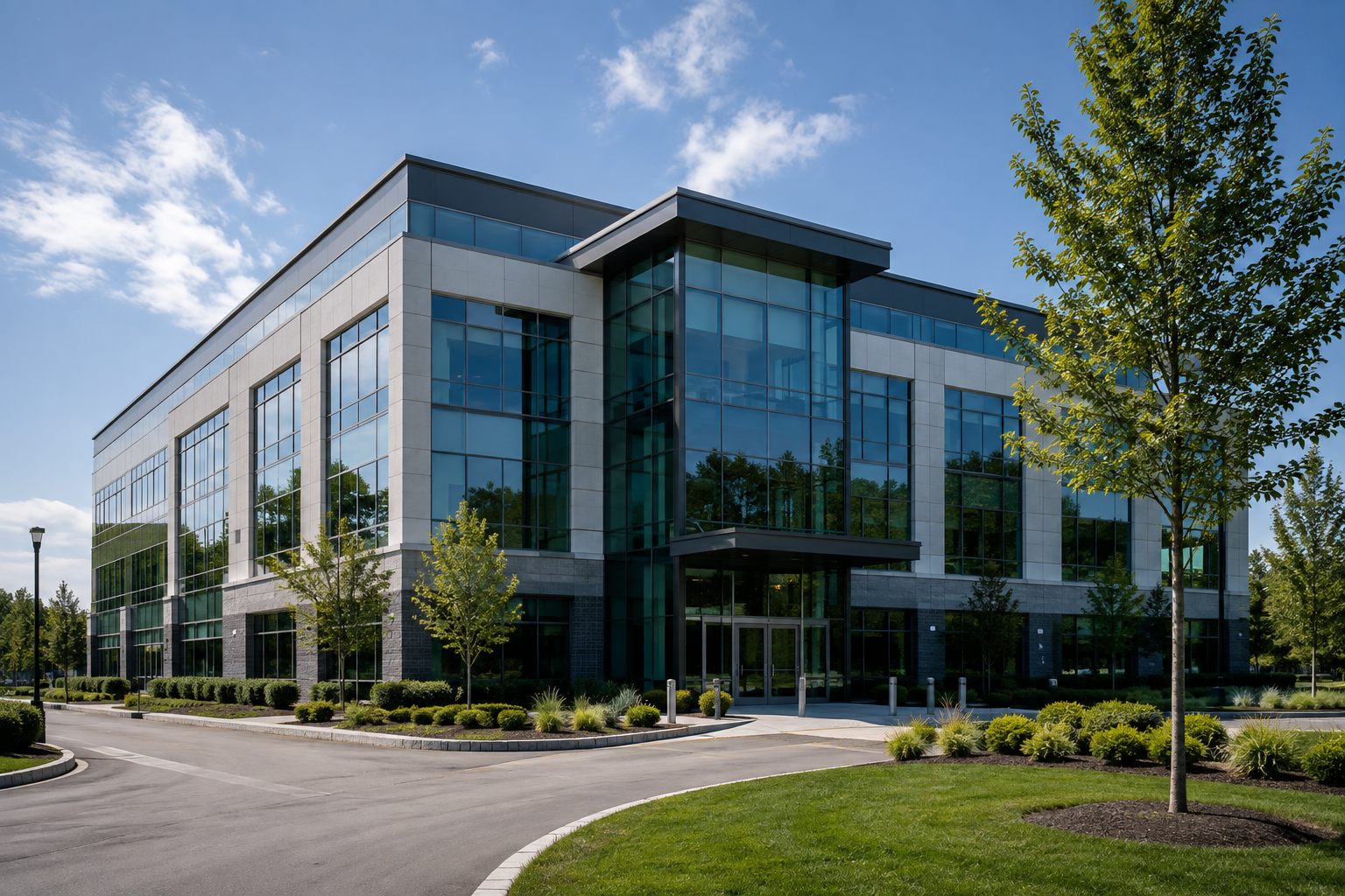 Corporate facility exterior